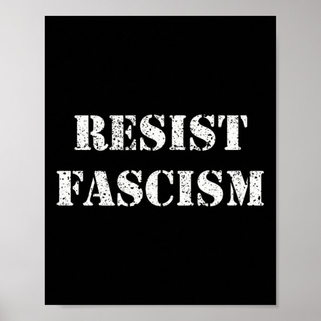 Resist Fascism  Poster (Front)