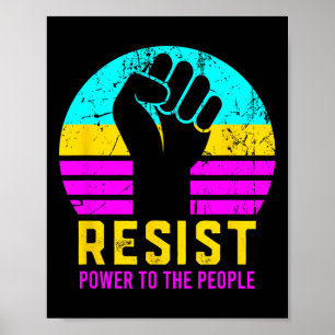 Resist Fascism Power To The People  Poster