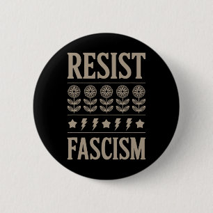 Resist Fascism Protest Trump Anti Trump 10 6 Cm Round Badge