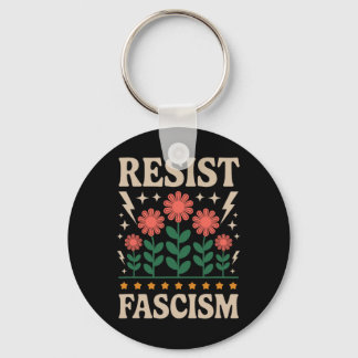 Resist Fascism Protest Trump Anti Trump 14  Key Ring