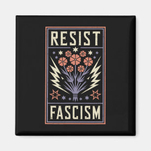 Resist Fascism Protest Trump Anti Trump 2  Magnet