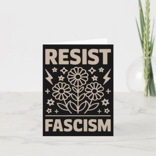 Resist Fascism Protest Trump Anti Trump 7  Card