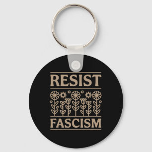 Resist Fascism Protest Trump Anti Trump 8 Key Ring