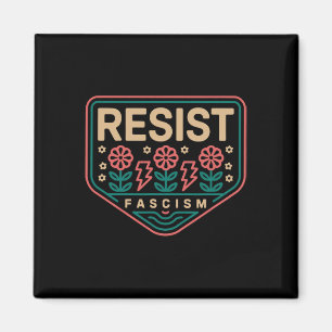 Resist Fascism Protest Trump Anti Trump 9  Magnet