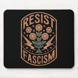 Resist Fascism Protest Trump Anti Trump Mouse Mat