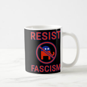 Resist Fascism Top  Coffee Mug