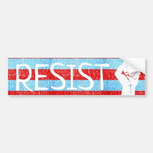 Resist fist Anti Trump Bumper Sticker