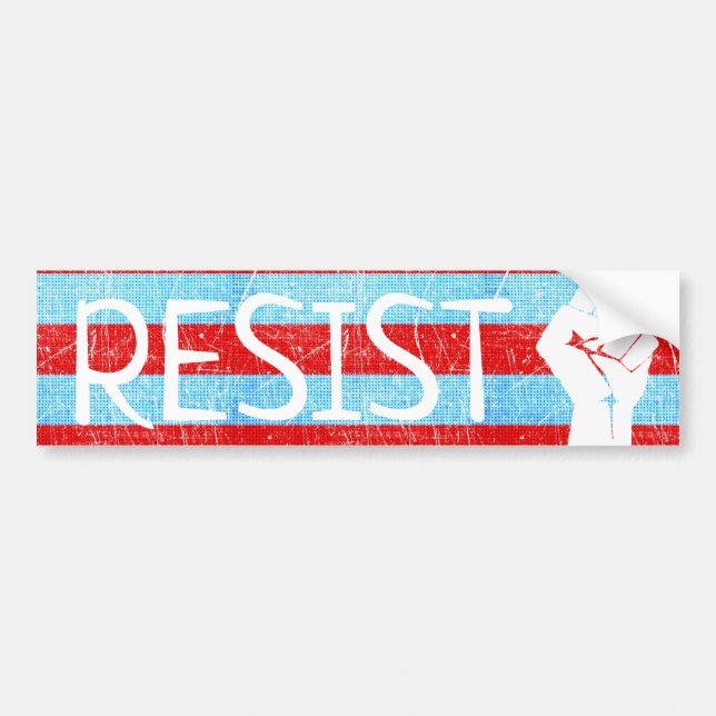 Resist fist Anti Trump Bumper Sticker (Front)