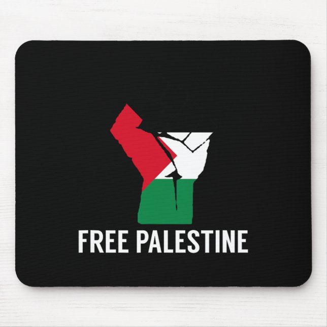 Resist Fist Palestinian Flag - Free Palestine  Mouse Mat (Front)