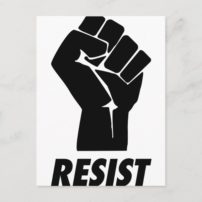resist fist postcard (Front)