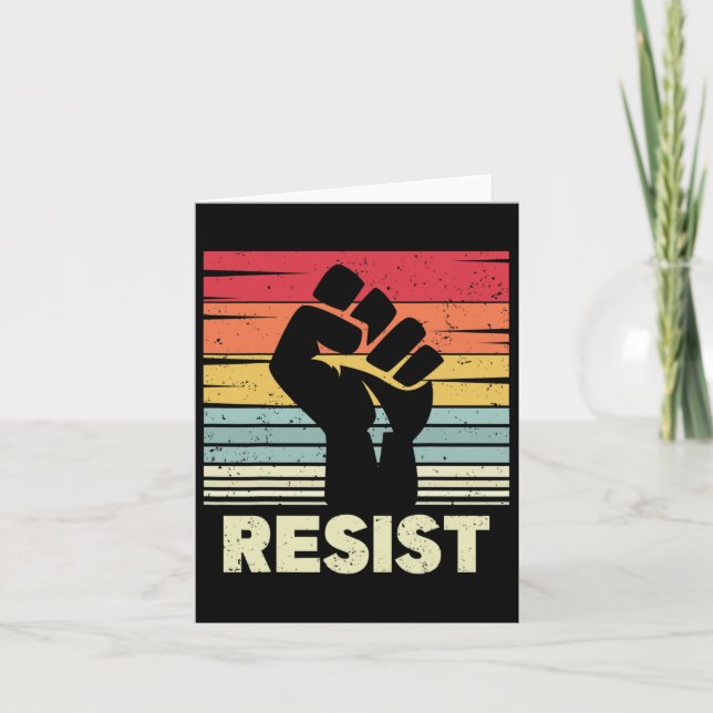 Resist Fist Pride Resist Fist Resistance  Card (Front)
