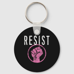 Resist Fist T Shirt - Be Part Of The Resistance - Key Ring