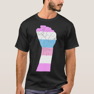 Resist Fist Transgender Flag Trans Lgbt Pride T-Shirt