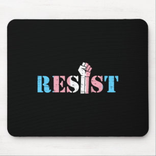 Resist Fist Transgender Transual Trans Rights Prid Mouse Mat