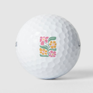 RESIST Floral Anti Trump Political Protest Golf Balls