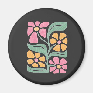 RESIST Floral Anti Trump Political Protest Magnet