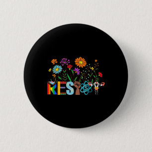 Resist Floral Anti Trump Political Protest Not My 6 Cm Round Badge