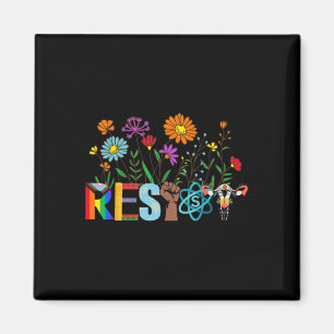 Resist Floral Anti Trump Political Protest Not My Magnet