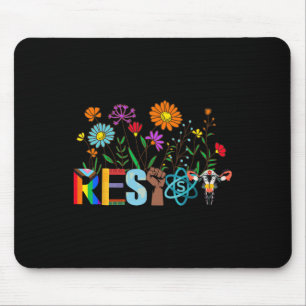 Resist Floral Anti Trump Political Protest Not My Mouse Mat