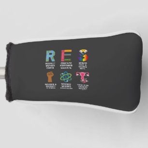 Resist Floral LGBTQ Rights Trans Equality Golf Head Cover