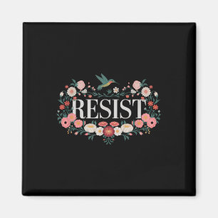 Resist Floral Protest Trump Anti Trump _1 Magnet