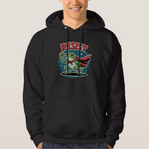 Resist Frog Portland Frog Protest for Men Women Hoodie