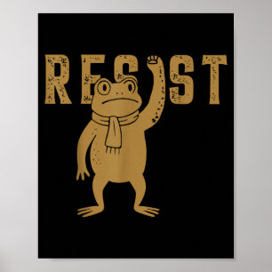 Resist Frog Rtland Frog Protest For Men Women  Poster