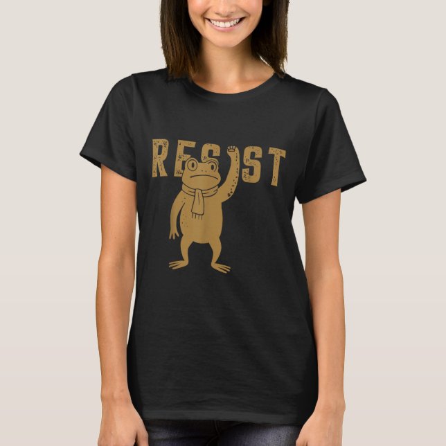 Resist Frog Rtland Frog Protest For Men Women  T-Shirt (Front)