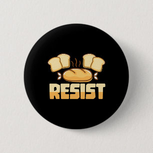 Resist Gluten Free 6 Cm Round Badge