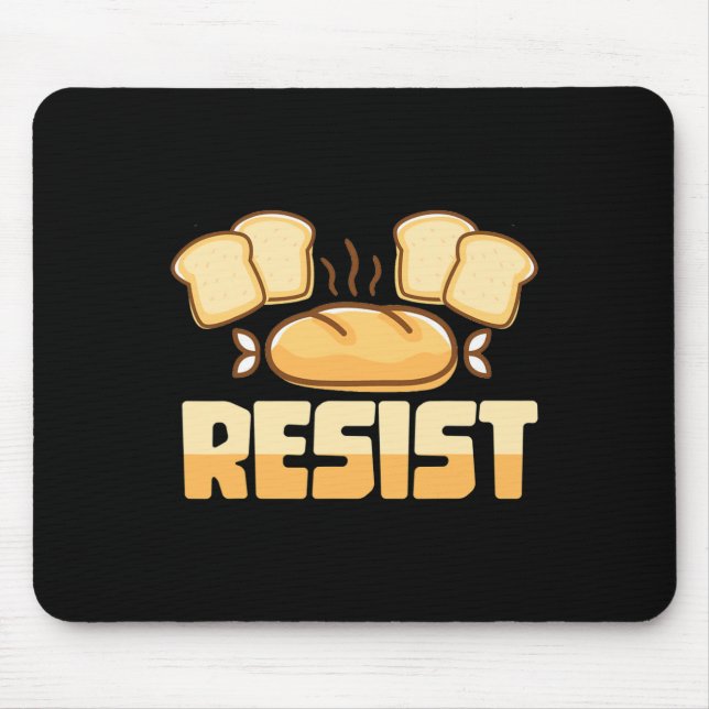 Resist Gluten Free  Mouse Mat (Front)