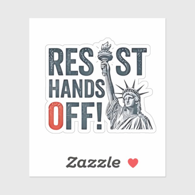 Resist Hands Off Libertiy Status Anti Trump  (Sheet)