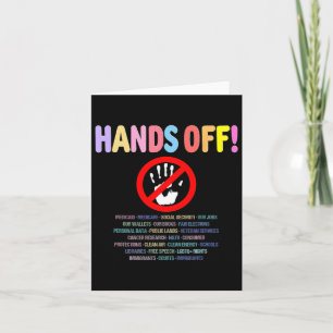 Resist Hands Off Protest 2025  Card