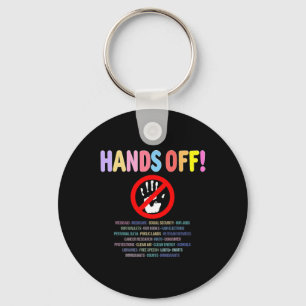 Resist Hands Off Protest 2025 Key Ring