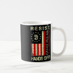 Resist Hands Off Protest Social Security Medicare Coffee Mug