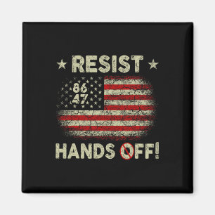 Resist Hands Off Protest Social Security Medicare Magnet