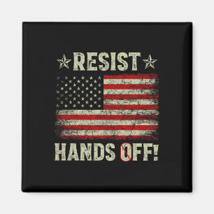 Resist Hands Off Protest Social Security Medicare Magnet