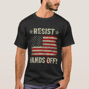 Resist Hands Off Protest Social Security Medicare T-Shirt