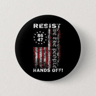 Resist Hands Off Social Security Medicare Medicaid 6 Cm Round Badge