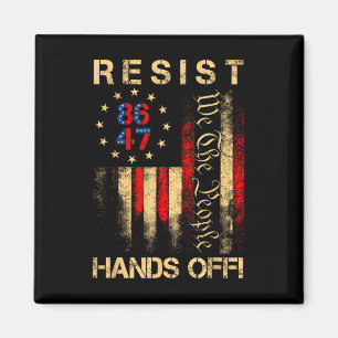 Resist Hands Off Social Security Medicare Medicaid Magnet
