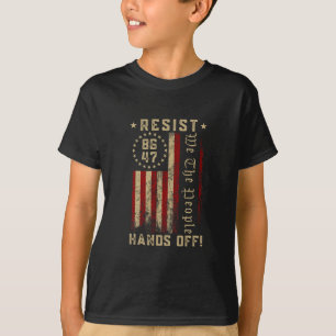Resist Hands Off Social Security Medicare Medicaid T-Shirt