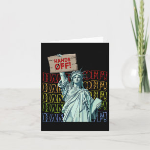 Resist Hands Off Vintage We The People American Fl Card