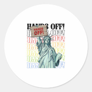 Resist Hands Off Vintage We The People American Fl Classic Round Sticker