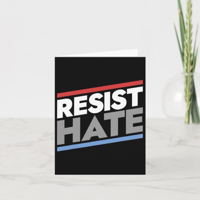 Resist Hate  Card (Front)