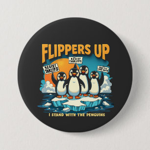 Resist I Stand With Penguins 7.5 Cm Round Badge