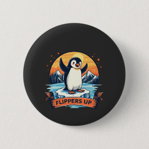 Resist I Stand With Penguins Anti Trump 6 Cm Round Badge