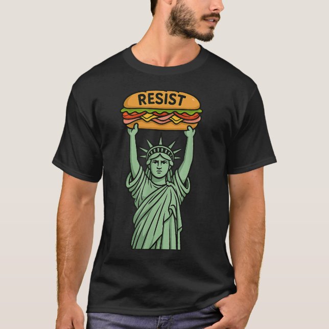 Resist Injustice Liberty Sub Sandwich T-Shirt (Front)