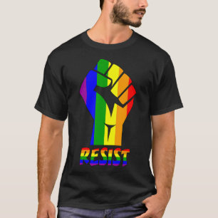 Resist Lgbt Pride Love T Shirt Gay Lesbian Cool Te