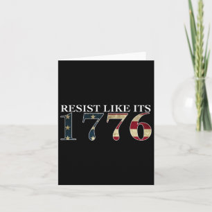 Resist Like Its 1776 - True Patriots - Vintage Gif Card