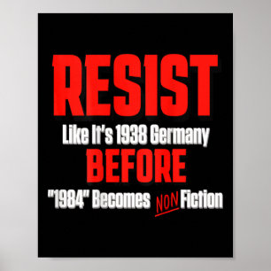 Resist Like It's 1938 Before Orwell 1984 Is Non Fi Poster