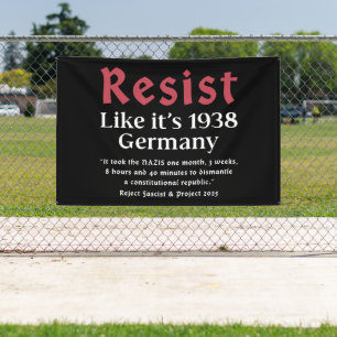 Resist Like It's 1938 Germany Banner